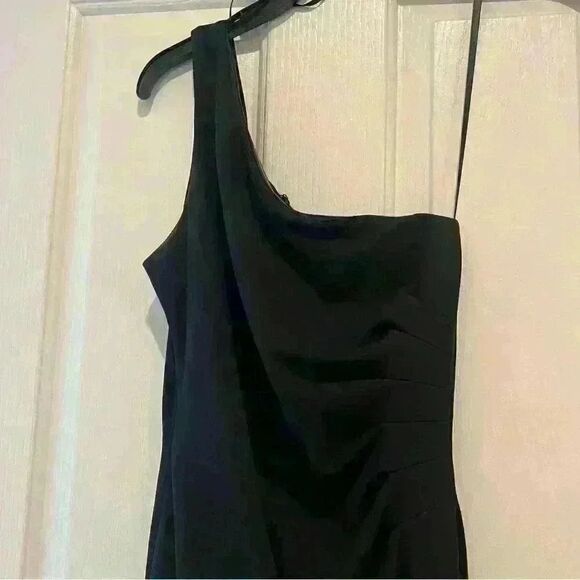 XSCAPE Black One Shoulder Ruffle Gown - Picture 7 of 10